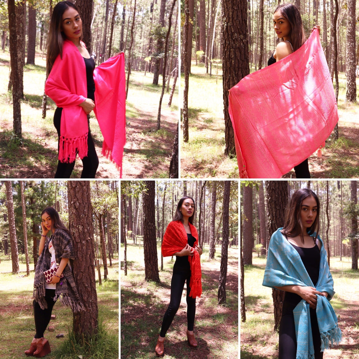 Package of 25 Traditional Mexican Rebozos Ships from Mexico to USA