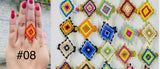 Package of 50 Handmade Mexican Bead Rings