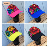 Package of 25 Mexican Floral Embroidered Hats