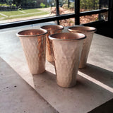 Package of 50 Hammered Copper Tequila Shot Glasses