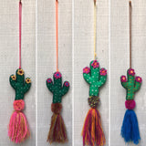 Package of 12 Handmade Mexican Cactus Pom Poms