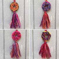 Package of 12 Handmade Mexican Donut Pom Poms