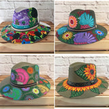 Package of 5 Hand Painted Mexican Sombrero Hats