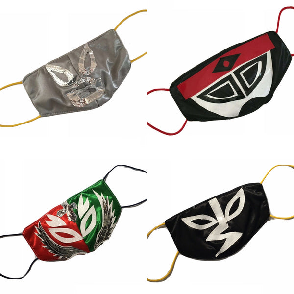 Package of 10 Handmade Mexican Lucha Libre Face Masks - Variety Pack