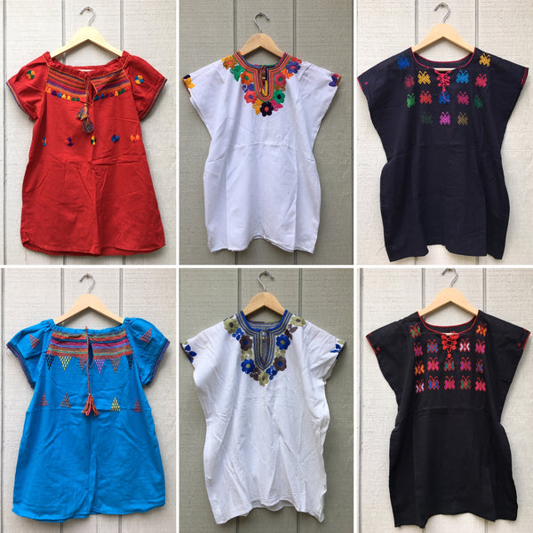 Combo of 10 Handmade Embroidered Mexican Blouses