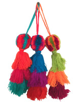 Package of 12 Handmade Mexican Pom Poms